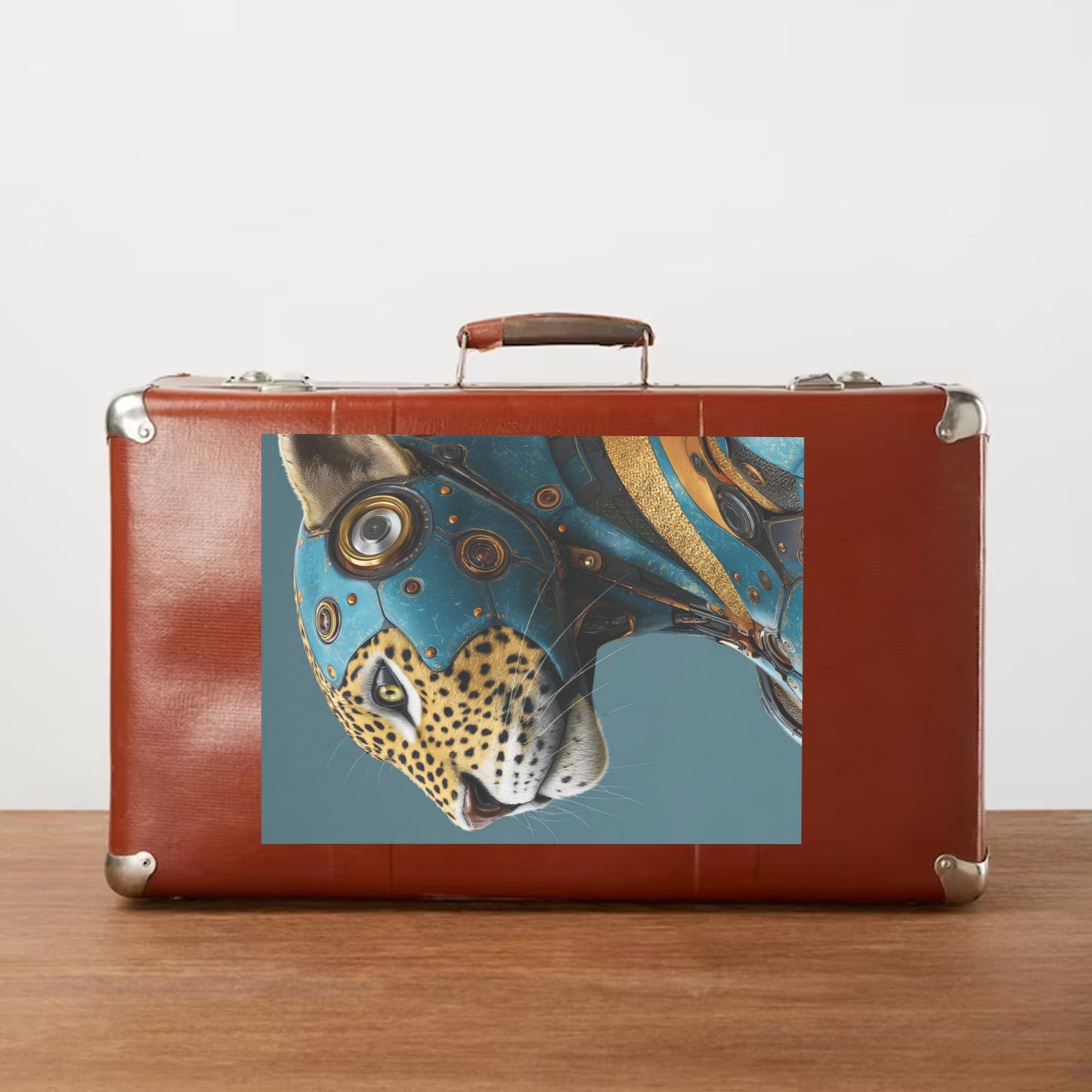 Cybernetic Leopard Robot Art Print | A Perfect Blend of Technology and Nature