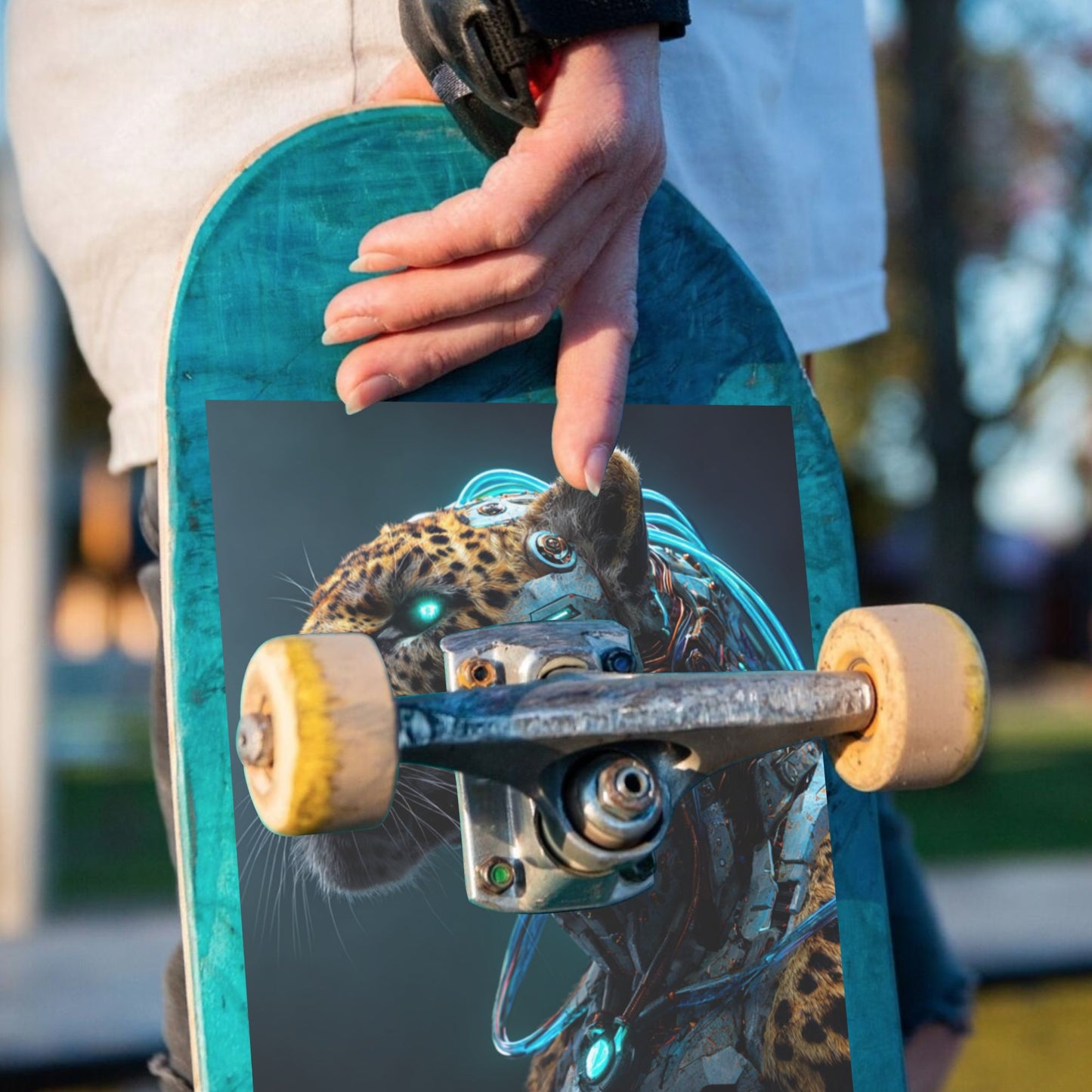 Cybernetic Leopard Robot Art Print | A Perfect Fusion of Machinery and Nature