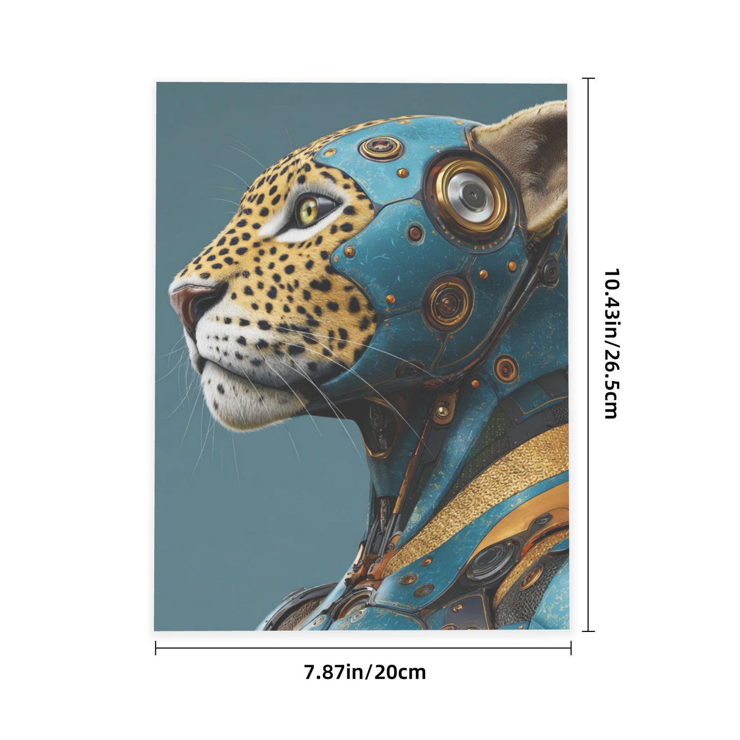 Cybernetic Leopard Robot Art Print | A Perfect Blend of Technology and Nature