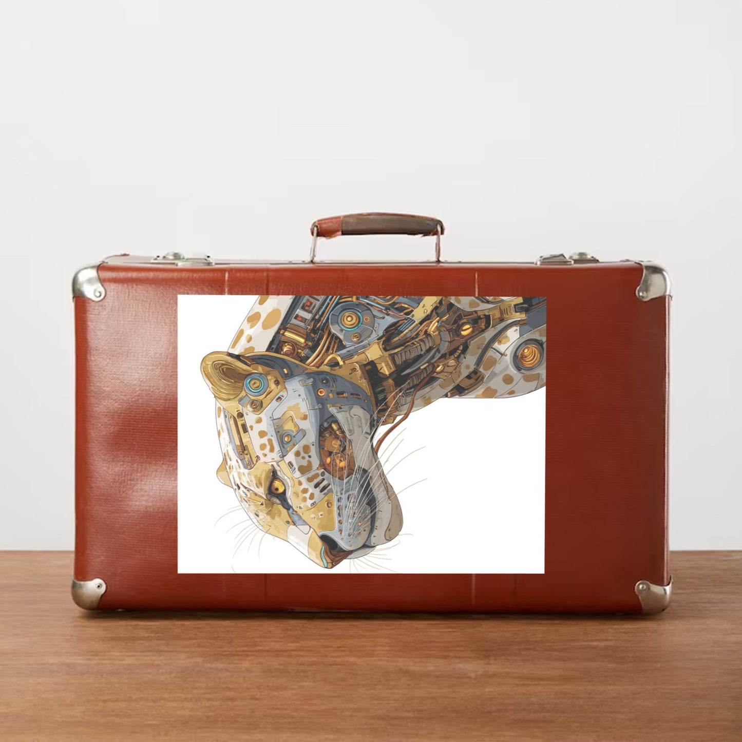 Cybernetic Leopard Robot Art Print | A Perfect Fusion of Future and Wildness